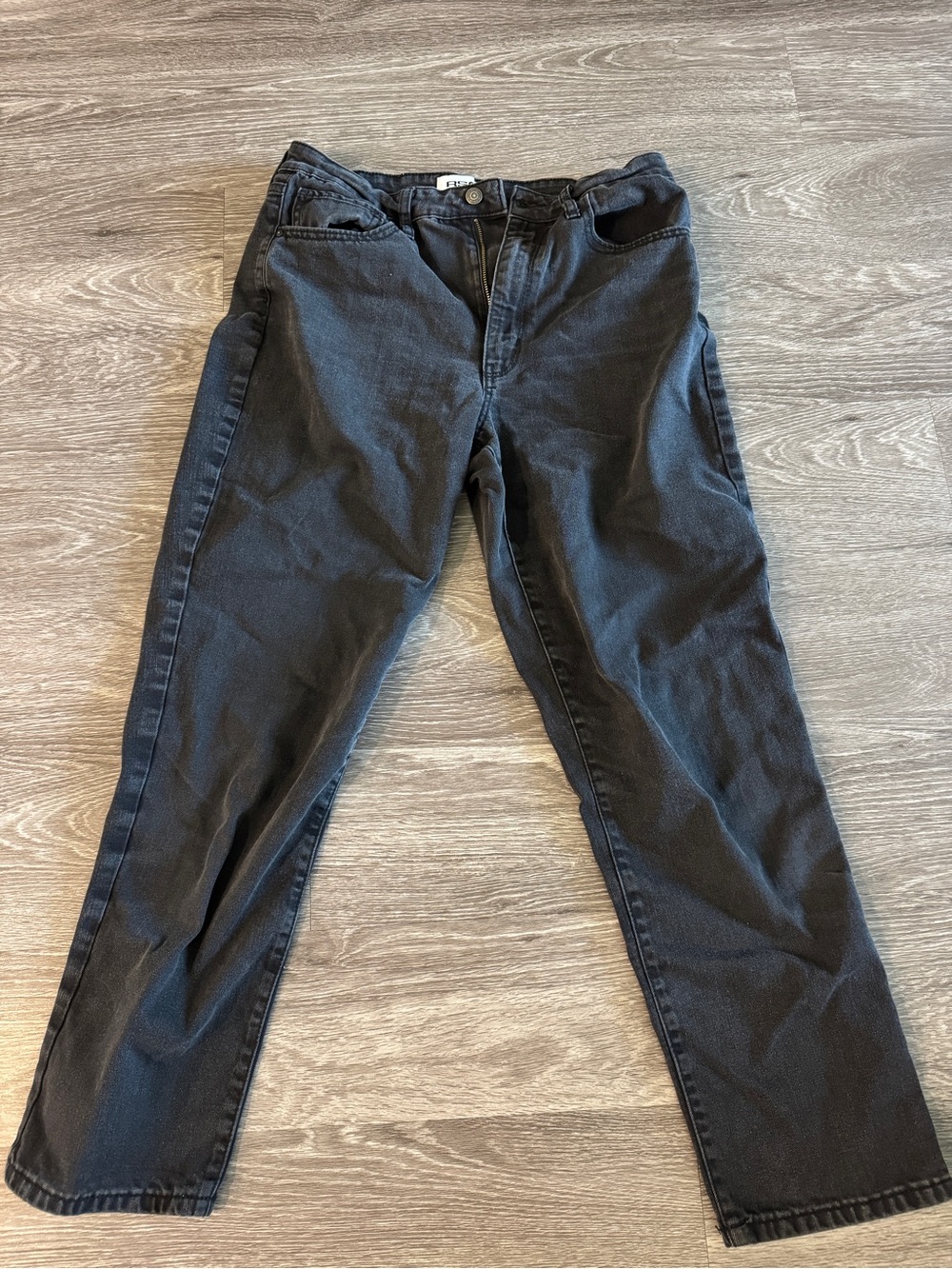 Black Straight Leg Jeans